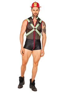 Sexy Men's Fireman Fever Costume