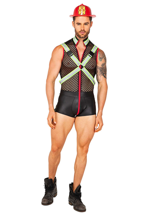 Sexy Men's Fireman Fever Costume