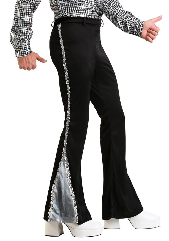 Silver Sequin Men's Disco Pants