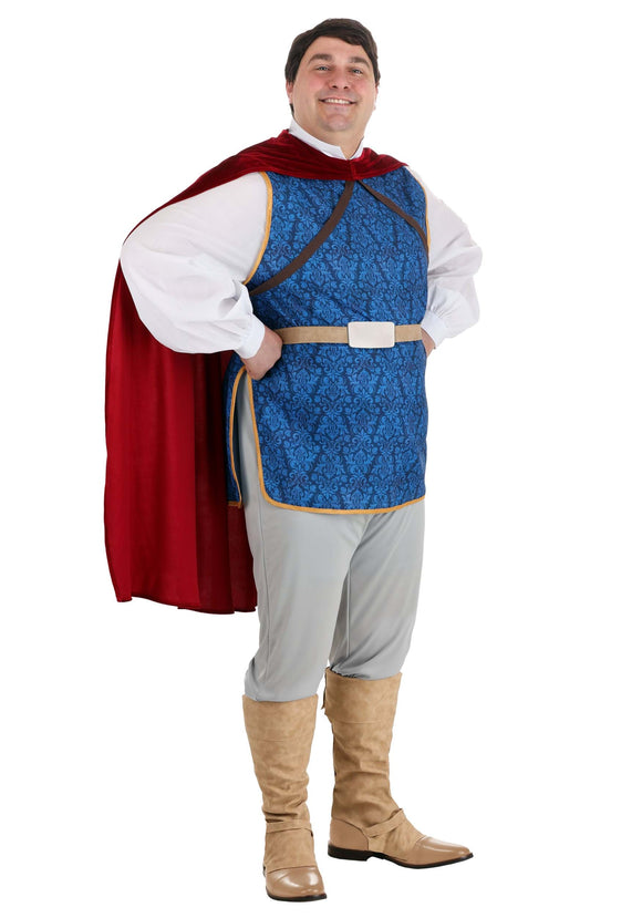 Men's Plus Size Snow White The Prince Costume