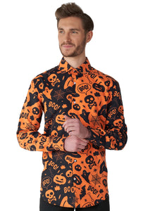 Suitmeister Button Up Men's Halloween Icon Shirt