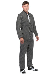 Men's Wide Pin Stripe Gangster Costume