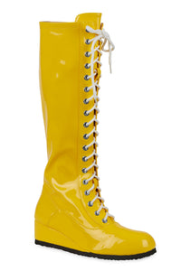 Yellow Wrestling Boots for Men