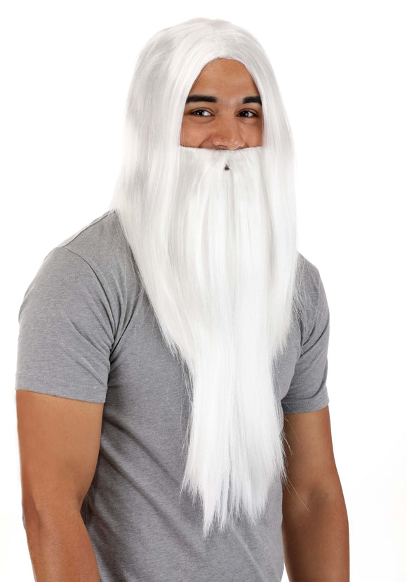 Merlin Wig and Beard Costume Accessory Kit