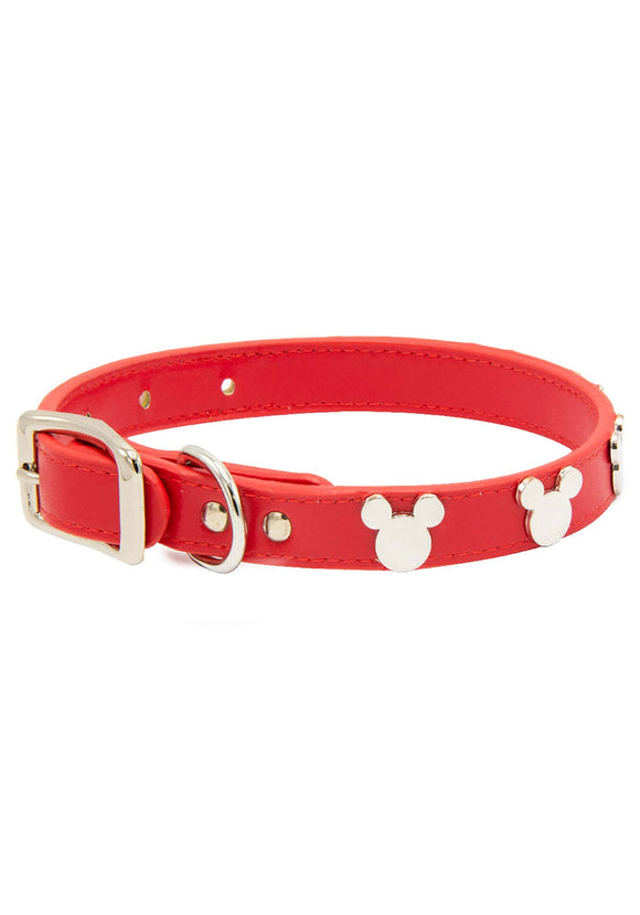 Mickey Icon Vegan Leather Dog Collar