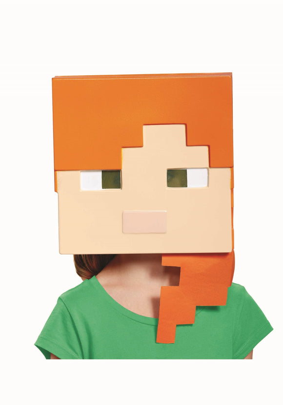 Alex Mask Minecraft Alex Mask for Kids – Kids Halloween Costumes