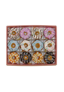 Miniature Donut 12 pc Ornament Set