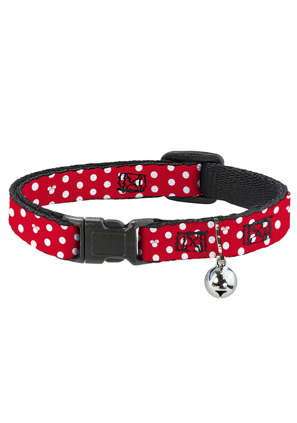 Minnie Mouse Polka Dot Breakaway Cat Collar