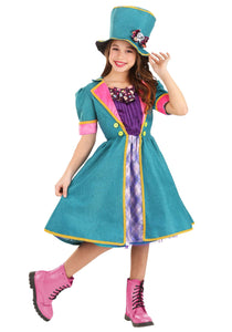 Mischievous Mad Hatter Girl's Costume