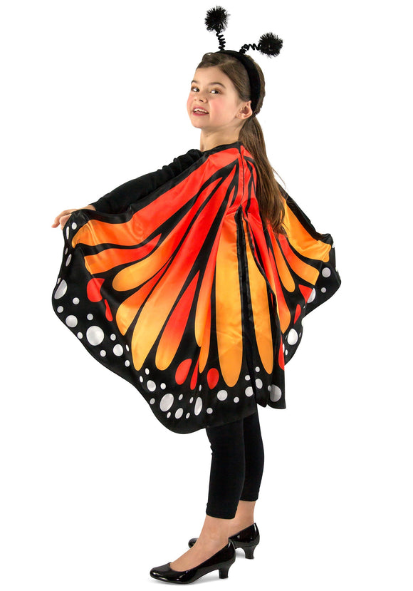 Monarch Butterfly Cape for Kids