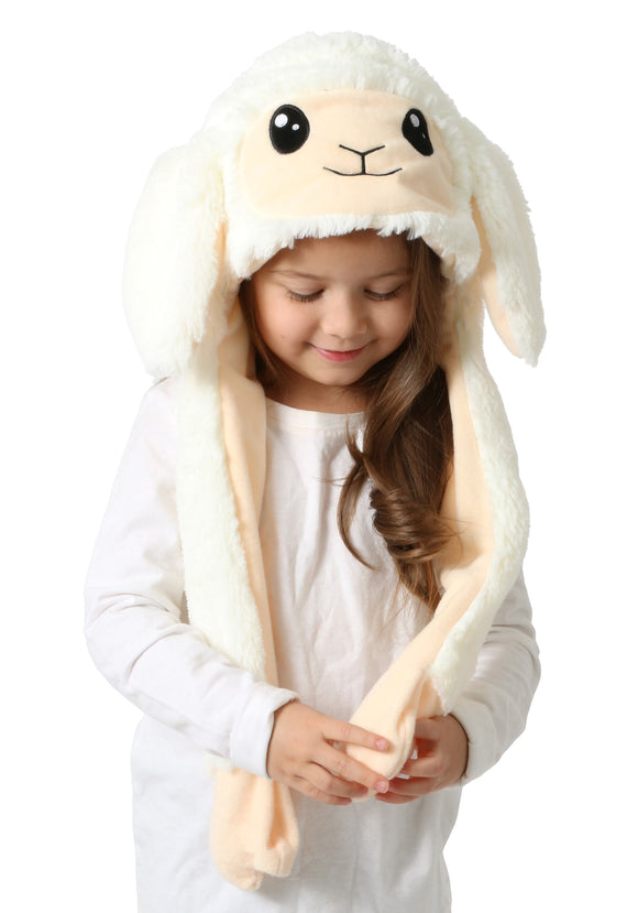 Sheep Moving Ears Plush Hat