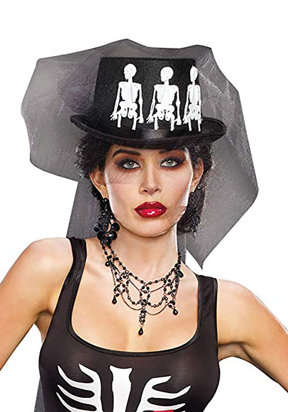 Ms. Bones Women's Costume Hat