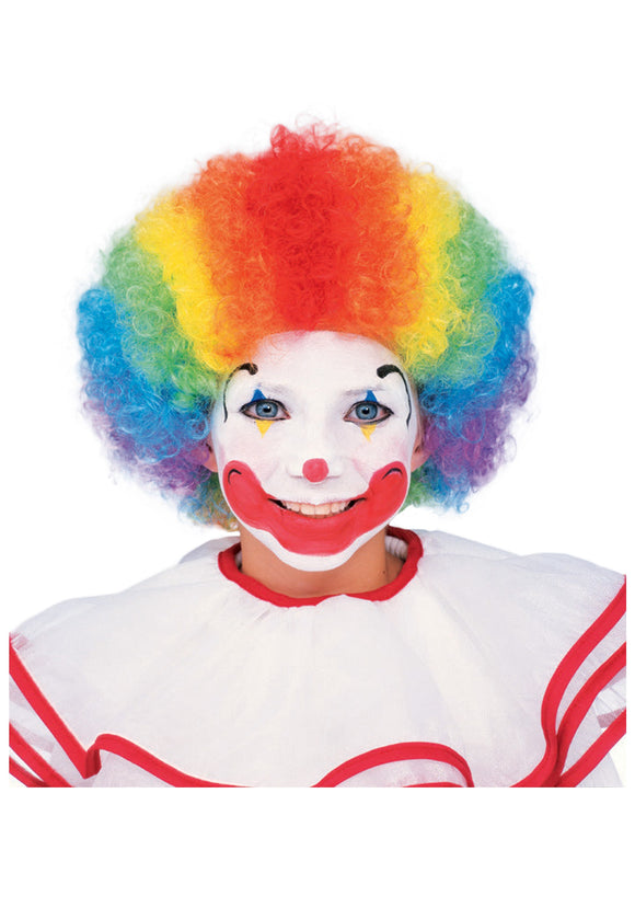 Kids Multi Color Clown Wig