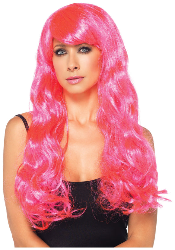 Neon Pink Long Wig