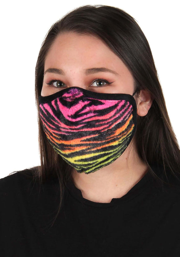 Neon Tiger Face Mask