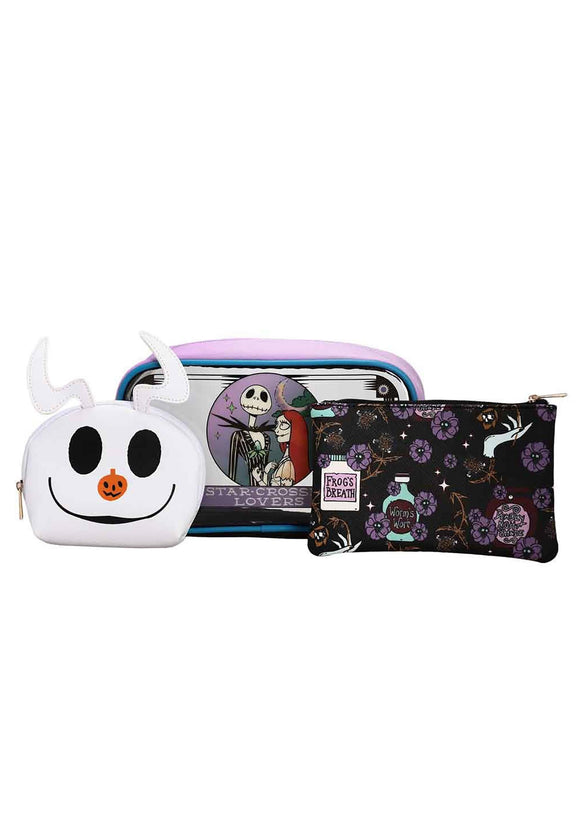 The Nightmare Before Christmas Mystic Opulence Travel Cosmetic Bag Set