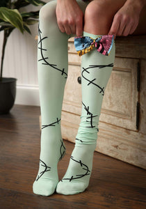 Nightmare Before Christmas Sally Over The Knee Socks For Women