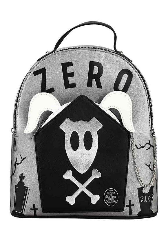 Nightmare Before Christmas Zero Attached Zip Pouch Mini Backpack