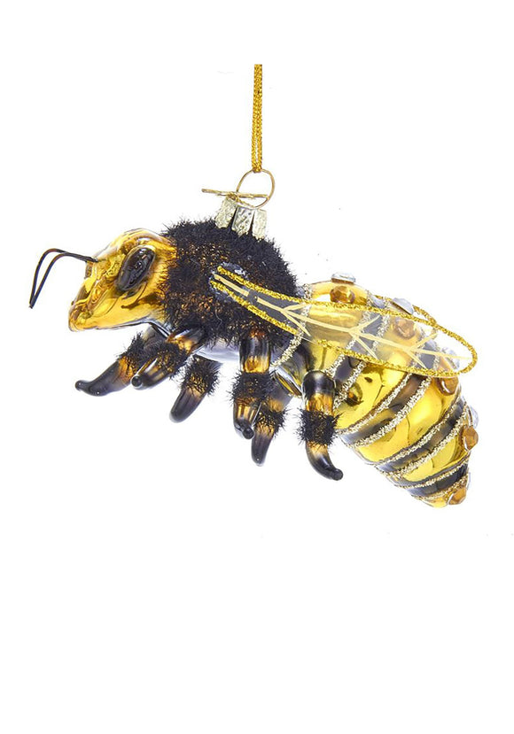 Glass Ornament Noble Gems Honey Bee