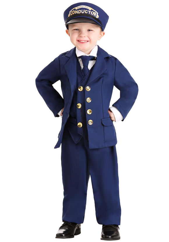 North Pole Train Conductor Costume for Toddler's