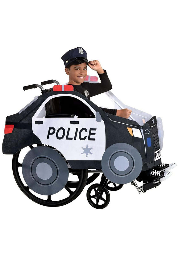 Police On Patrol Adaptive Wheelchair Cover Costume