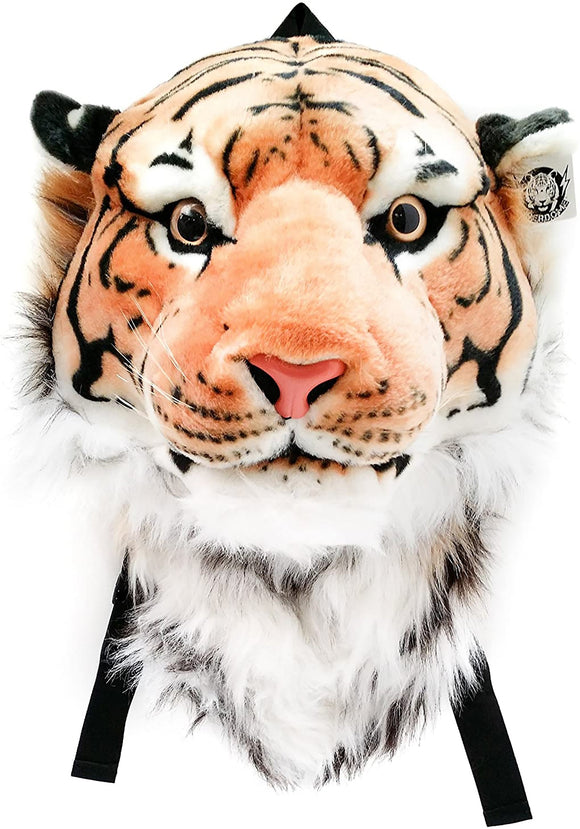 Bengal Orange Tiger Animal Head Backpack and Wall Mount