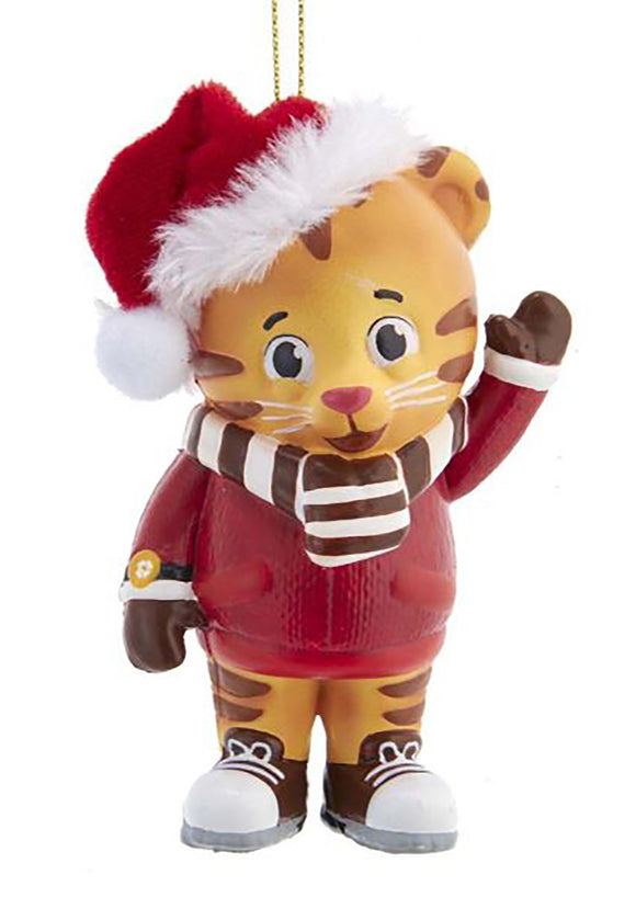 Daniel Tiger with Santa Hat Ornament