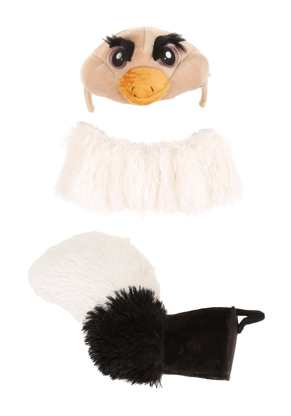 Soft Ostrich Headband, Collar, & Tail Kit