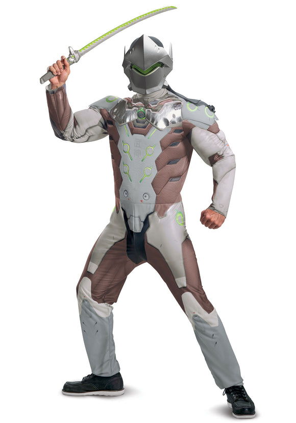 Overwatch Genji Adult Muscle Costume