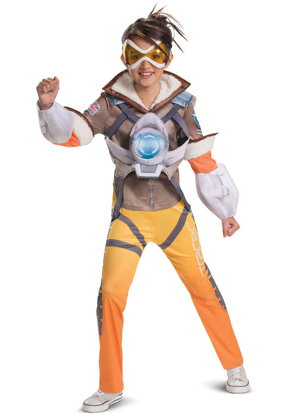Overwatch Tracer Deluxe Costume for Girls