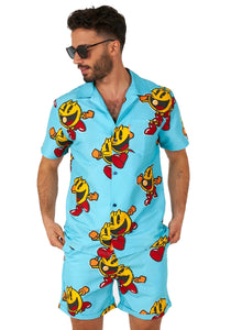 Men's Pac-Man Waka Waka Swimsuit and Shirt