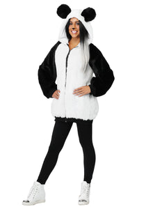 Women's Plus Size Panda Hooded Jacket Costume 1X 2X