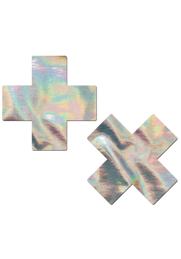 Pastease Silver Holographic X Adult Pasties