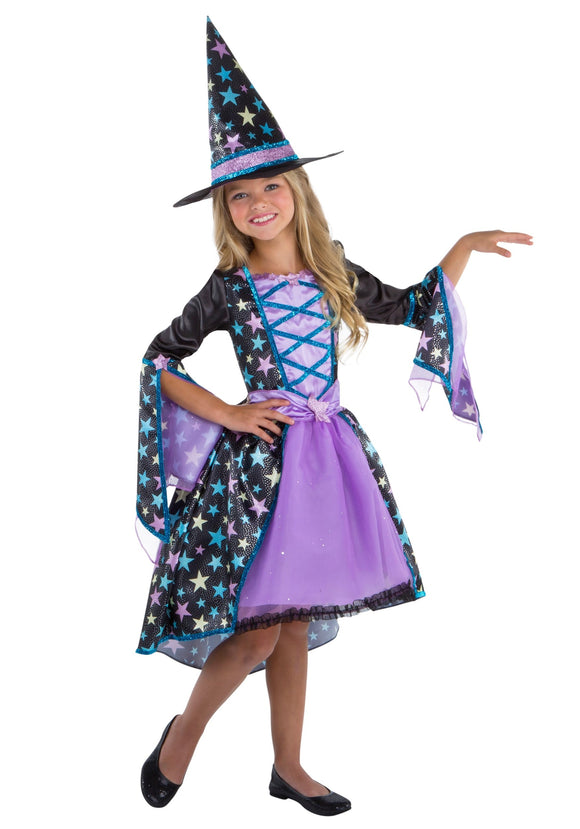 Pastel Candy Witch Girl's Costume