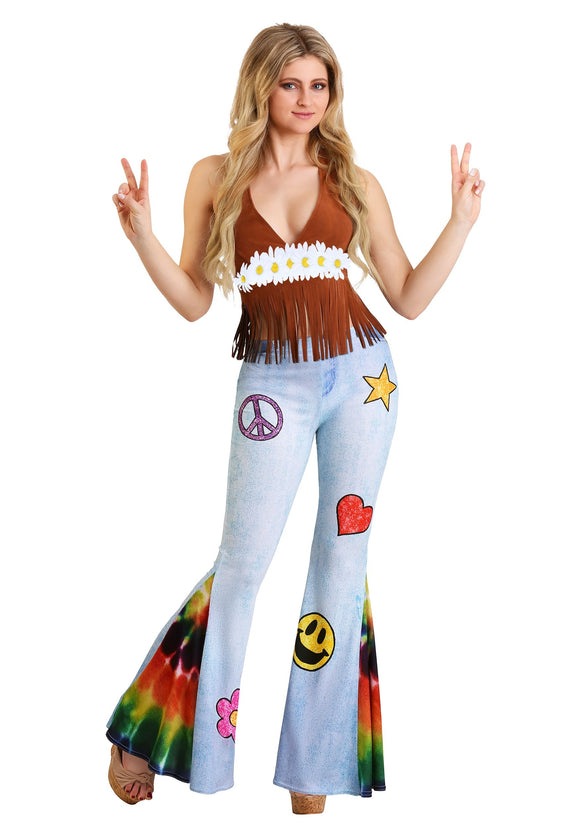 Patchwork Hippie Women's Costume