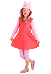 Girls Peppa Pig Long Sleeve Costume