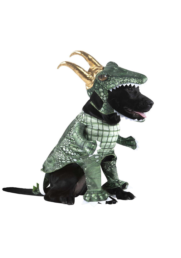 Loki Alligator Variant Pet Costume