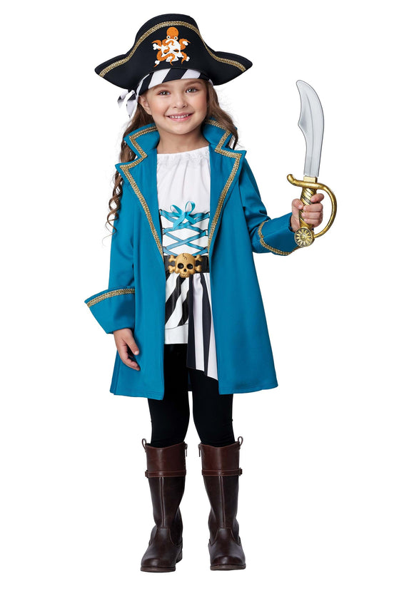 Petite Pirate Toddler Costume for Girls