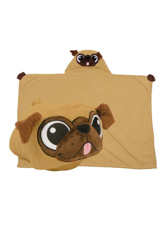 Pickle the Pug Comfy Critter Costume Blanket