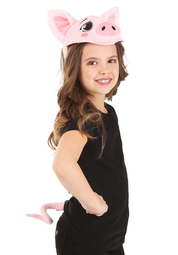 Soft Pig Headband and Tail Kit