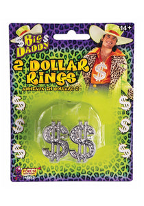 Dollar Sign Rings (2-Pack)