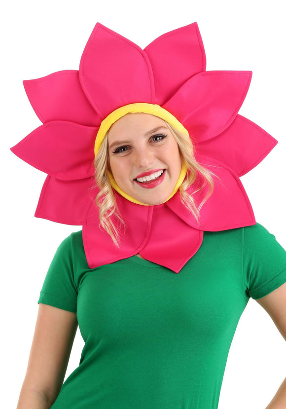 Adult Pink Daisy Flower Headpiece