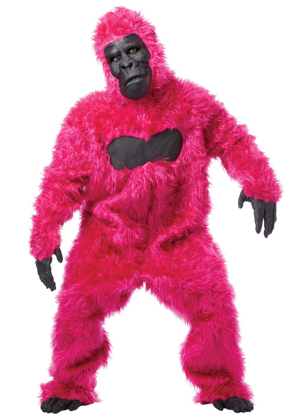 Pink Gorilla Costume Suit