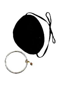 Satin Pirate Eye Patch w/Earring