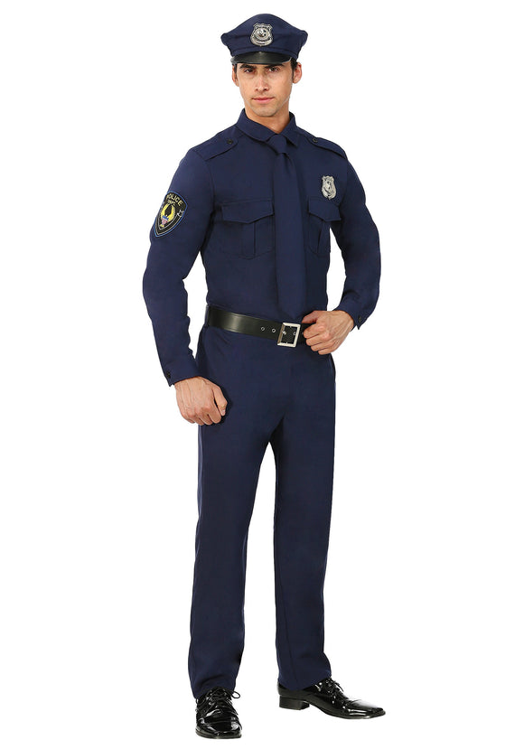 Men's Cop Costume for Plus Size