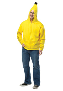 Plus Size Adult Banana Costume Hoodie 1X