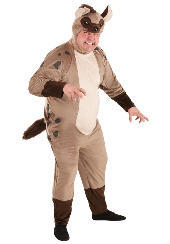 Plus Size Hyena Costume for Adult's