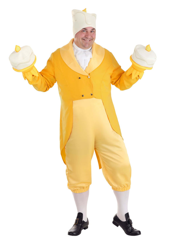 Beauty and the Beast Plus Size Lumiere Costume for Men