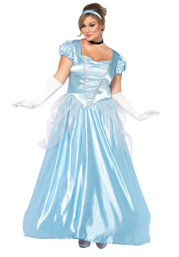 Plus Size Cinderella Classic Costume 1X/2X 3X/4X