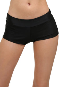 Women's Plus Size Deluxe Black Hot Pants